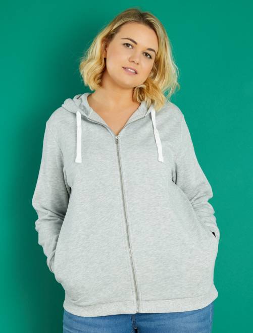 sweat-zippe-a-capuche-gris-grande-taille-femme-vt769_1 ...