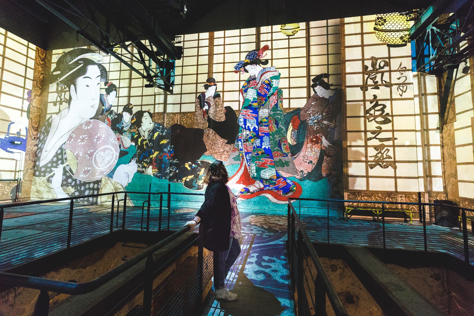 Le Japon rêvé à l’Atelier des lumières, ninaah bulles, exposition