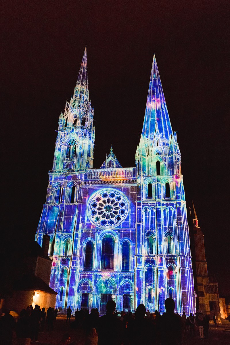 Chartres, Chartes expérience, Chartres en lumiere, ninaah bulles, blog voyage